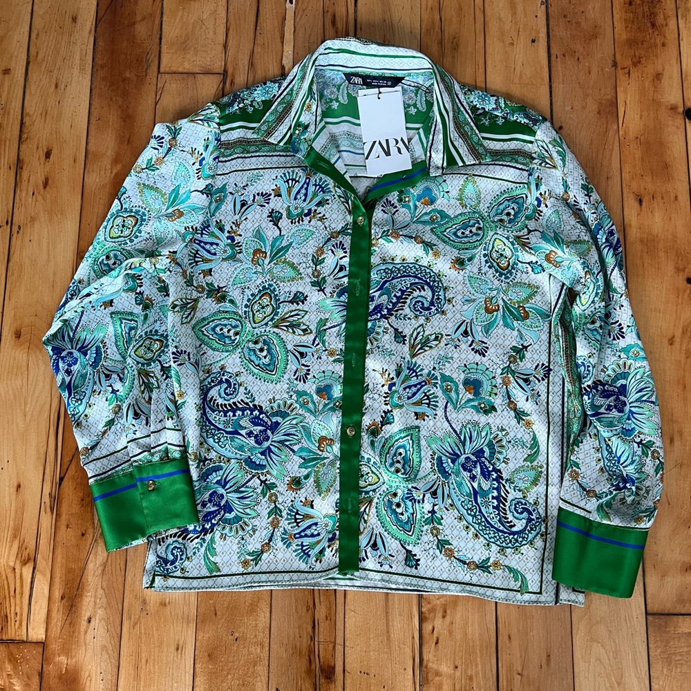 Paisley Silk Zara Shirt